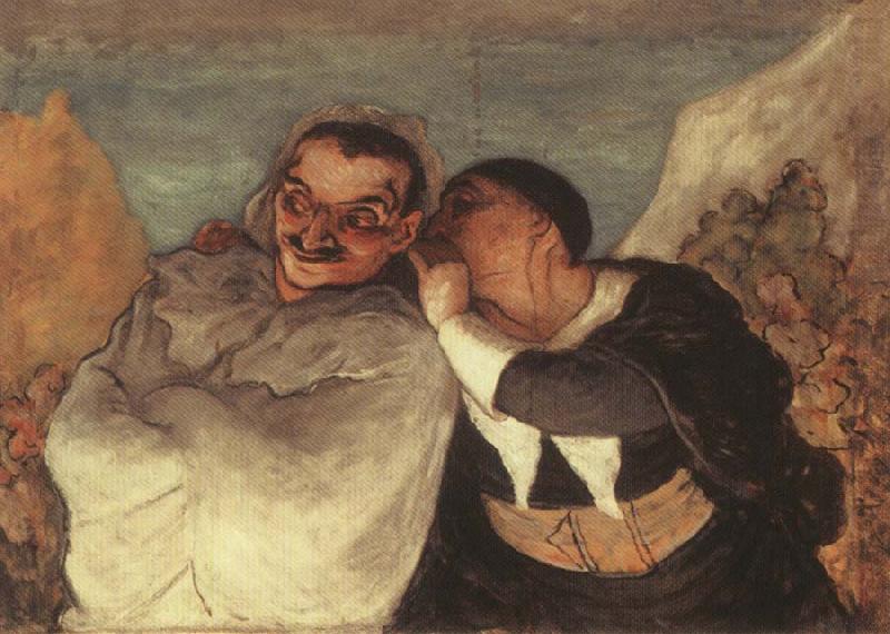 Honore Daumier Crispin and Scapin china oil painting image